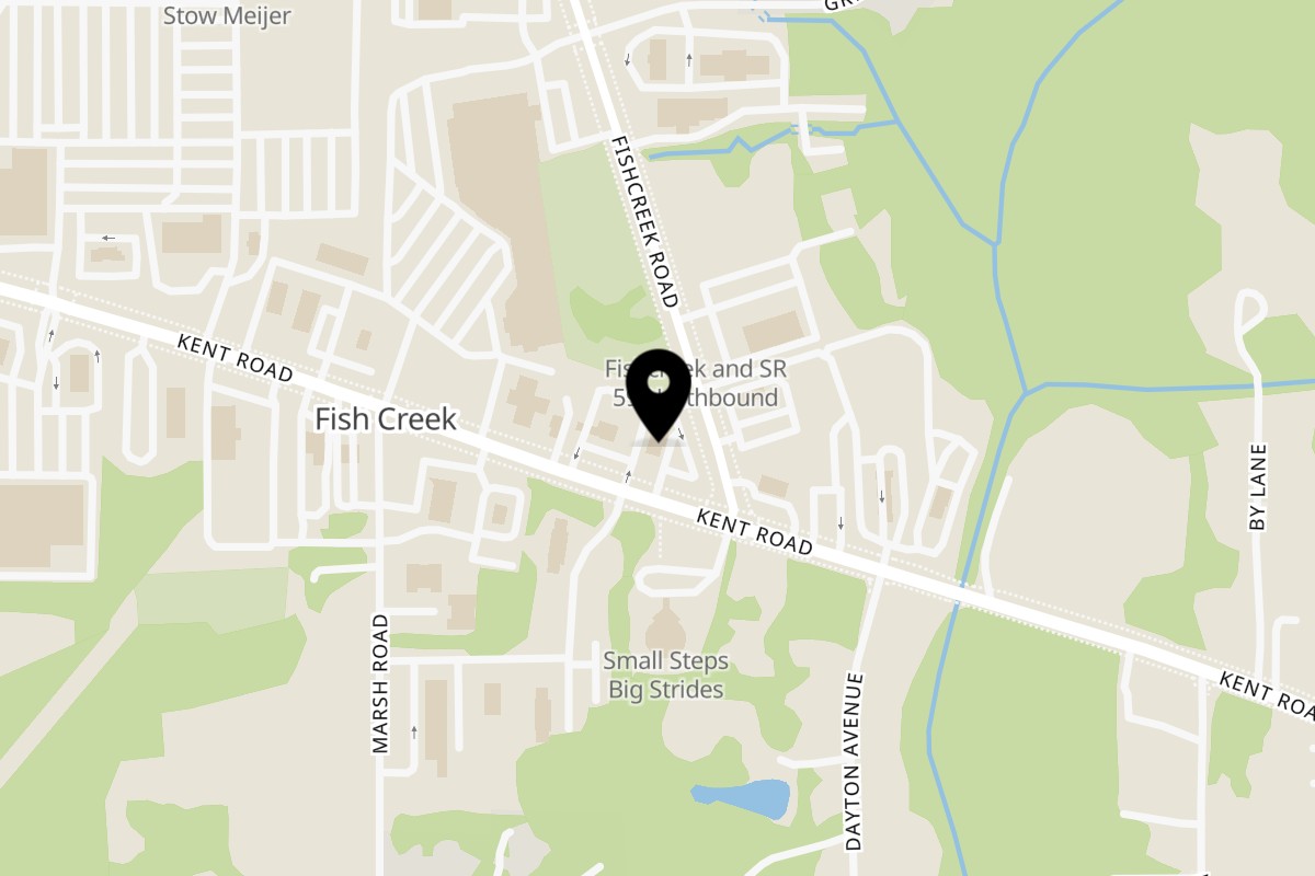 Map showing the location of Casa Nueva Mexican Restaurant Bar & Grill on 4525 Kent Rd in Stow